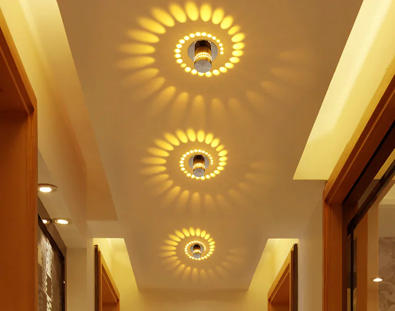 Luminaria de Pared para Pasillo con LED de Cambio de Color Moderno