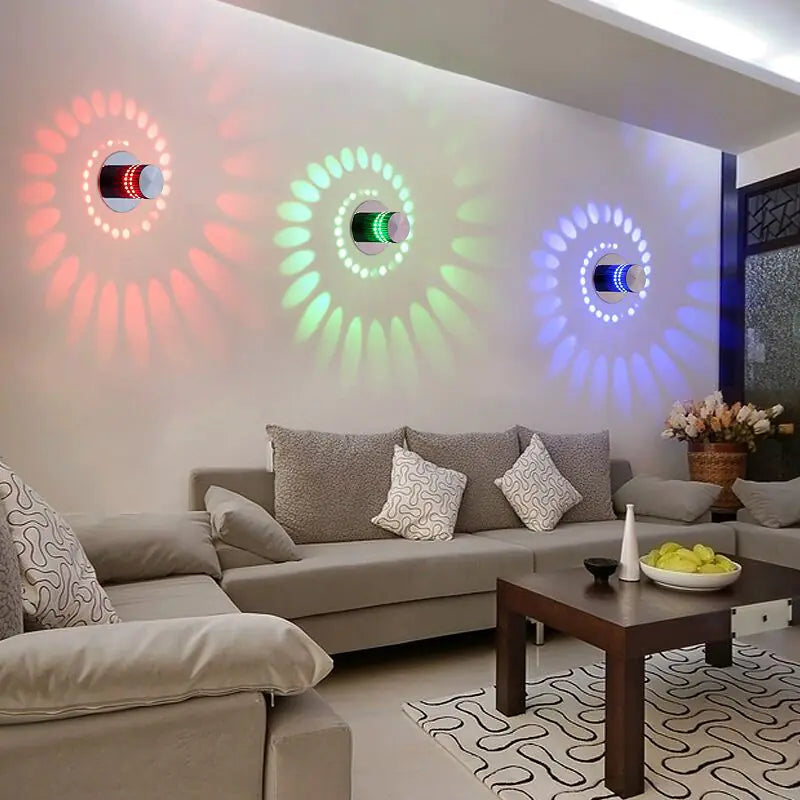 Luminaria de Pared para Pasillo con LED de Cambio de Color Moderno