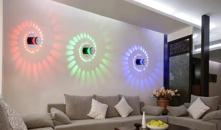 Luminaria de Pared para Pasillo con LED de Cambio de Color Moderno